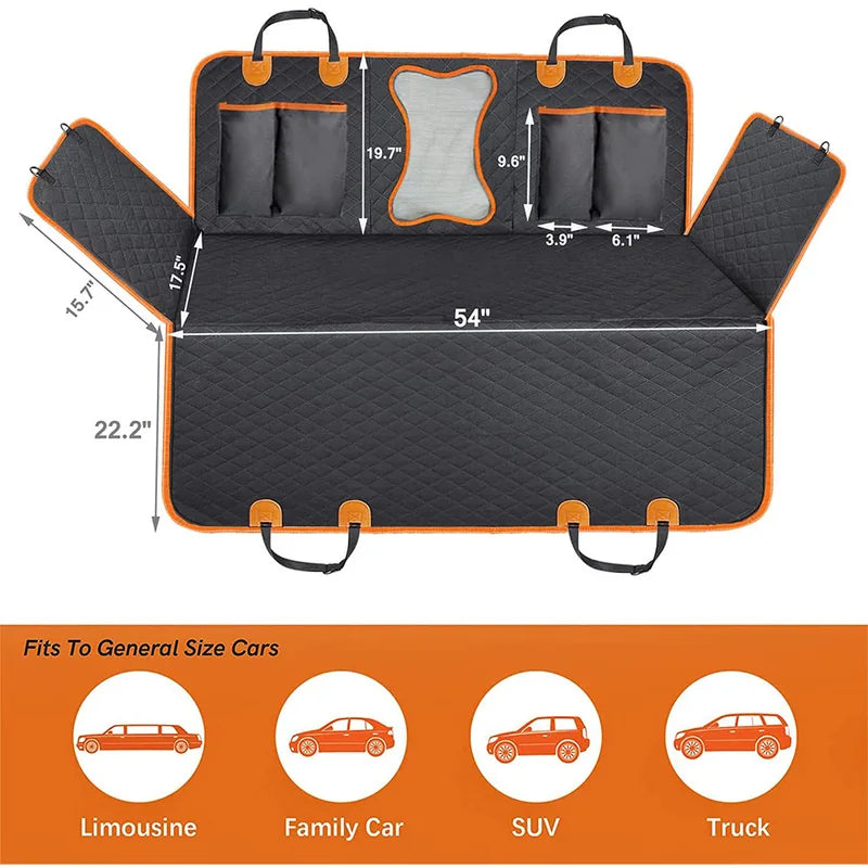 WagPilot dog car seat cover dimensions